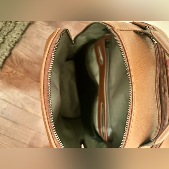 Cole Haan Triboro Leather Backpack in New British Tan - Picture 5 of 8